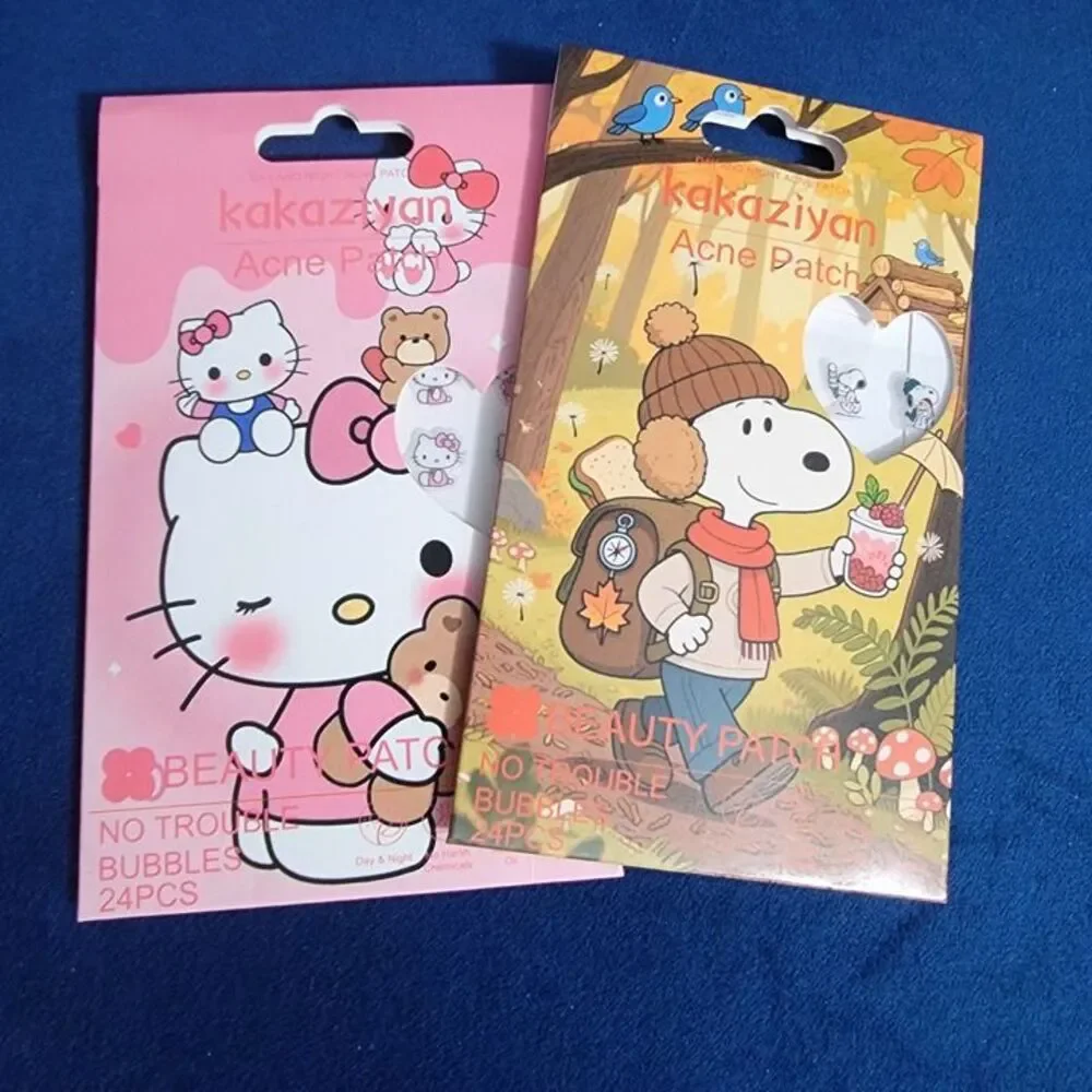Hello Kitty and Snoopy Acne Patches One Package of Each